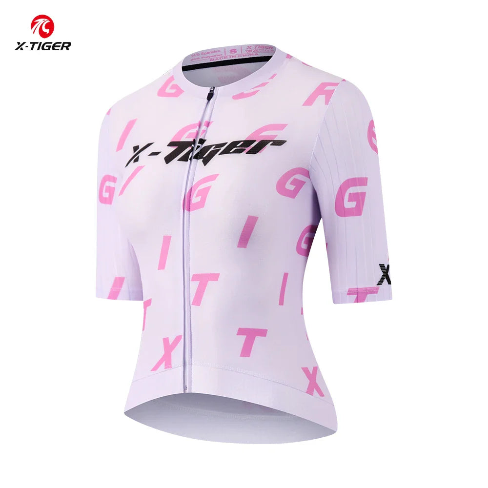 X-TIGER Women's Short Sleeve Cycling Jersey – MTB & Road Bike