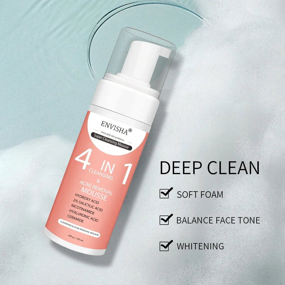 ENVISHA Exfoliating Mousse Peeling Gel – Deep Cleanse & Pore Refining 120ml Face Cleanser Peaceful Pleasures Health and Wellness