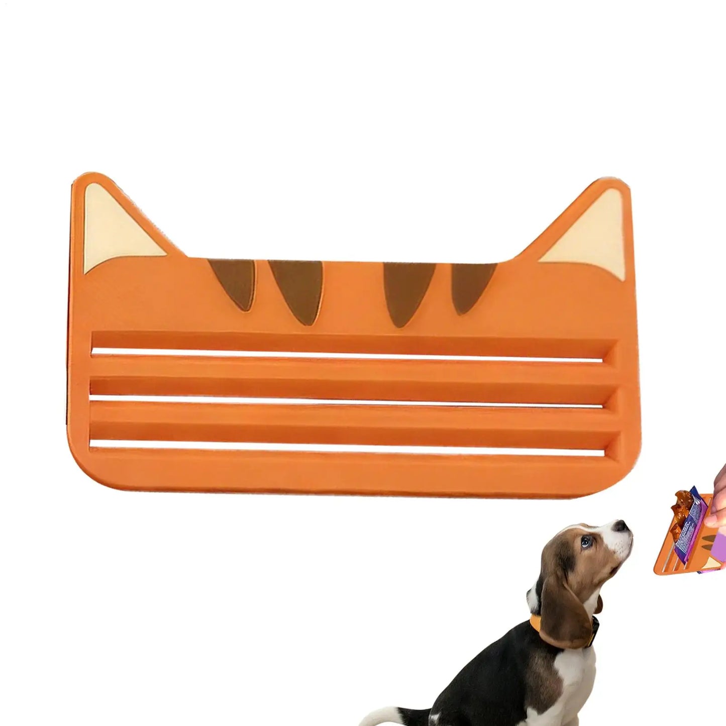 Cat Food Pouch Squeezer | 3D Cat Treat Dispenser Tool