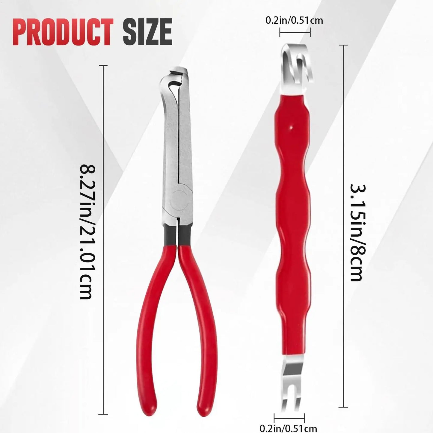2-Piece Automotive Electrical Connector Disconnect Pliers Set
