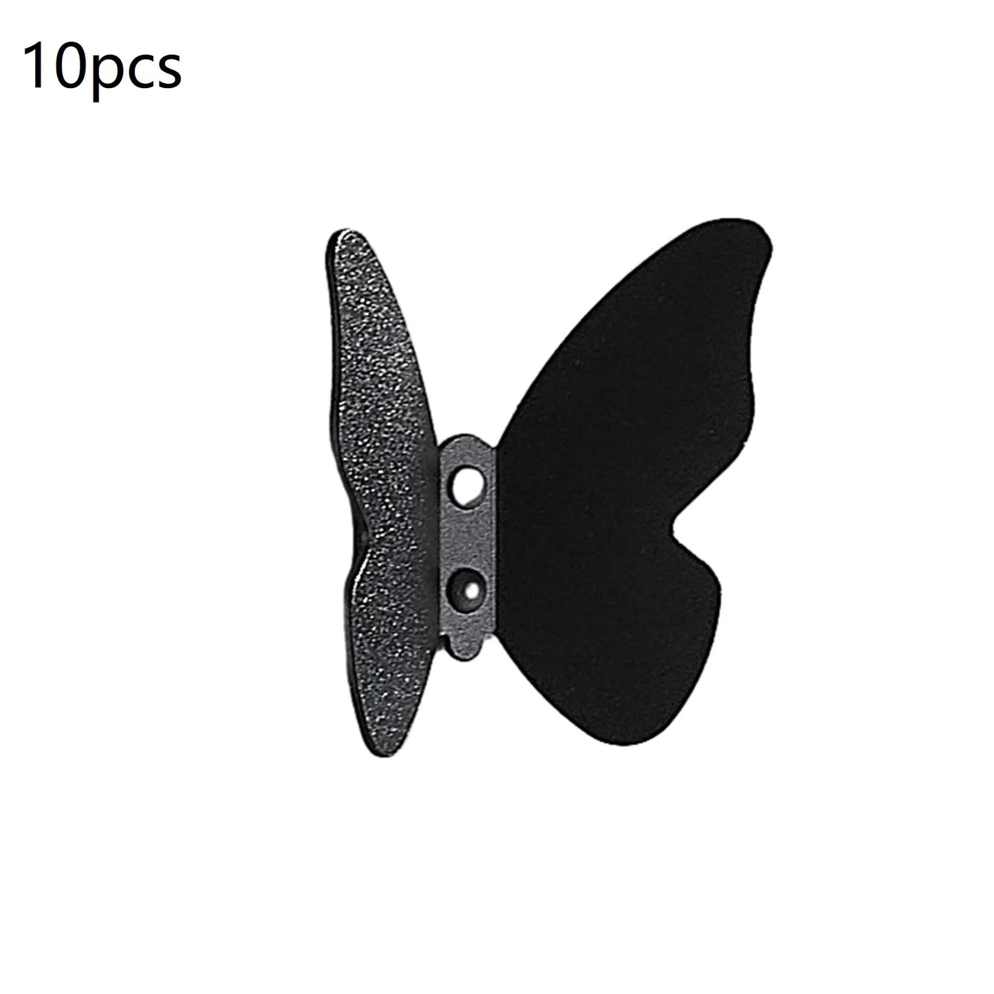 Butterfly Aluminum Alloy Wall Hook | Frosted Decorative Hook Decorative Wall Hook Peaceful Pleasures Health and Wellness 10pcs 1