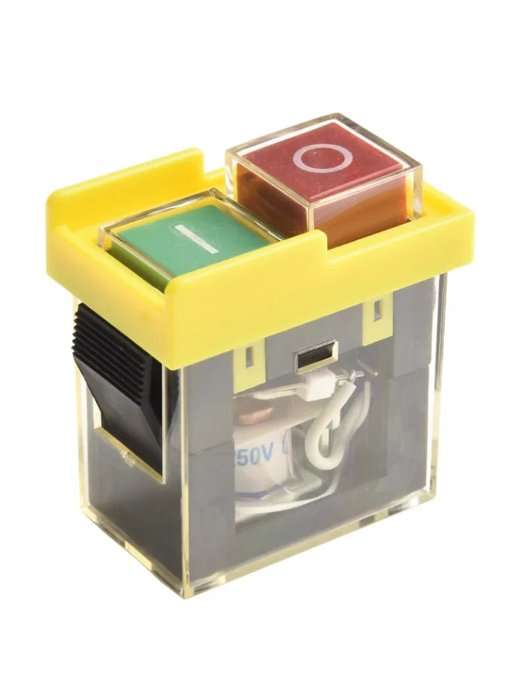 KJD6 Electromagnetic Switch AC250V 6A Waterproof 2-Button Safety