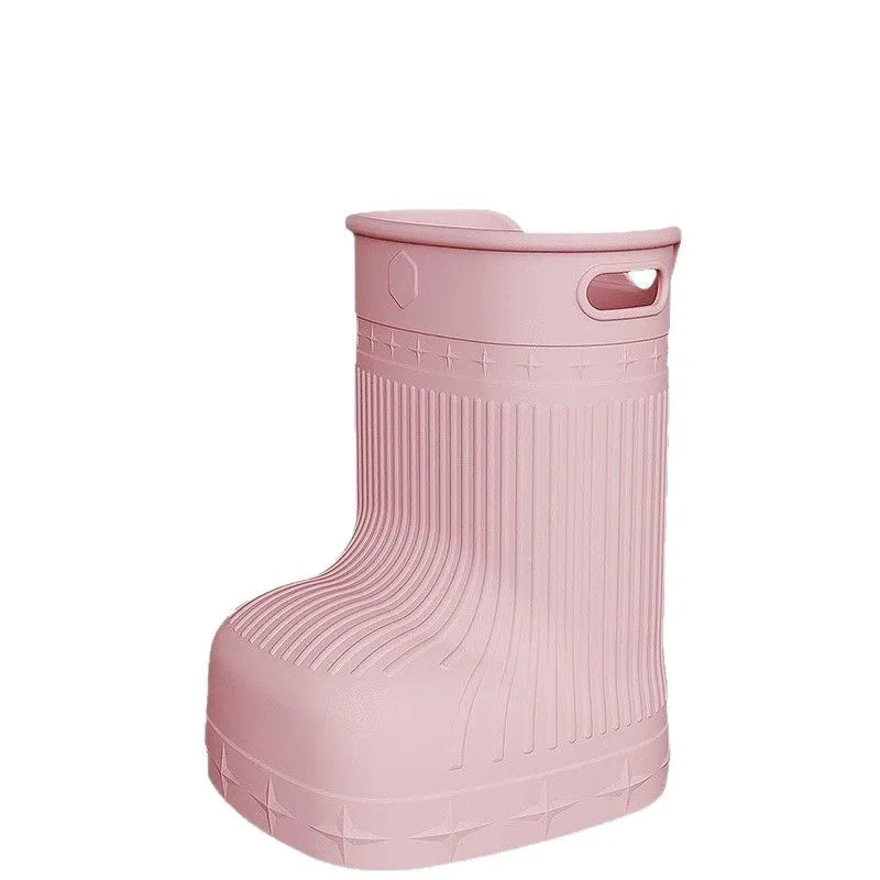 Foot soaking bucket massage bucket environmentally friendly over the knee heat-resistant household use for adults and children Peaceful Pleasures Health and Wellness Pink