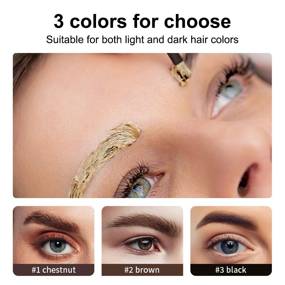 Lakerain Eyebrow Tint Dye Professional Eyebrow Dye Waterproof Long-lasting Eyebrow Brow Kit Semi Permanent Home Use Pro Kit Peaceful Pleasures Health and Wellness
