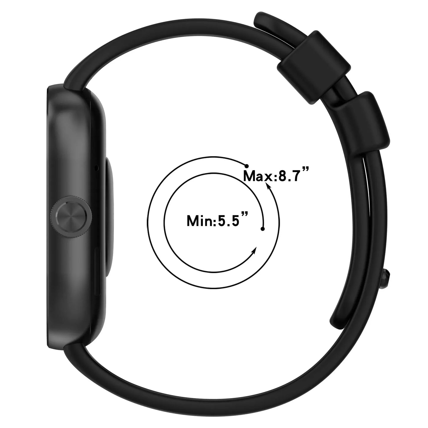Silicone Band for Xiaomi Redmi Watch 4/5 & Mi Band 8/9 Pro Peaceful Pleasures Health and Wellness