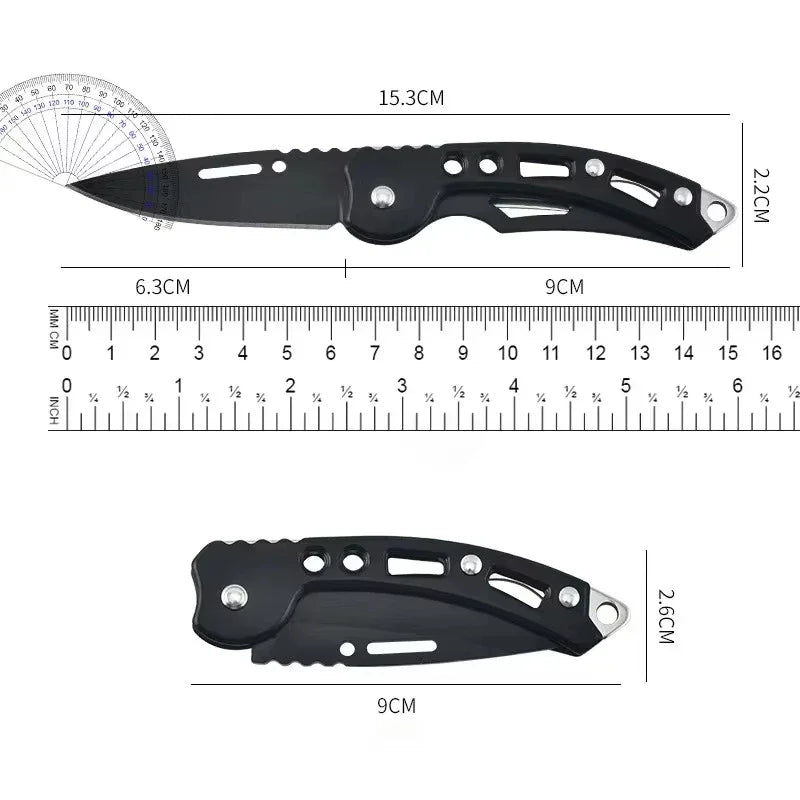 1/2/3pcs Stainless Steel Keychain Folding Knife Outdoor Carrying Knife Mirror Sharp Pocket Knife Fruit Knife Folding Knife Peaceful Pleasures Health and Wellness