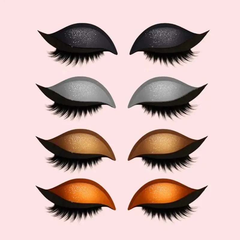 2-in-1 Eyeshadow & Eyelash Stickers – Waterproof Reusable