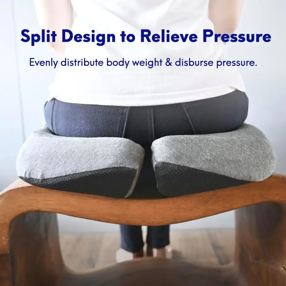 Ergonomic Memory Foam Seat Cushion – Hip, Tailbone & Sciatica Relief Peaceful Pleasures Health and Wellness