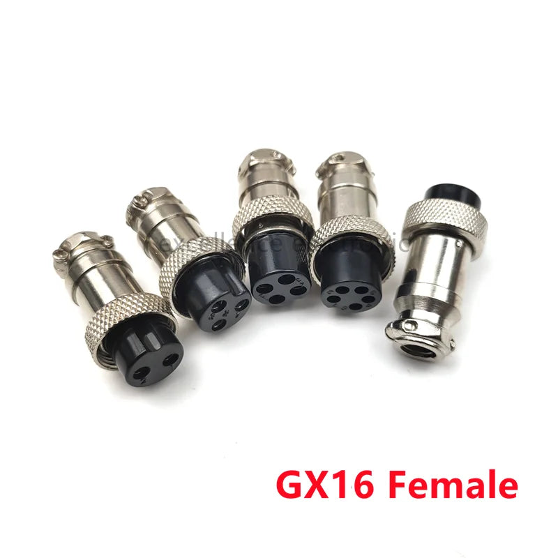 GX16 GX12 GX20 2P/3/4/5/6/7/8 Pin Female Male Air Aviation Connector Power Cable Electrical Plug Socket Peaceful Pleasures Health and Wellness GX16 female Plastic Cap