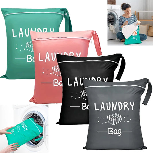Waterproof Travel Laundry Bag with Zip | Reusable Wet Bag
