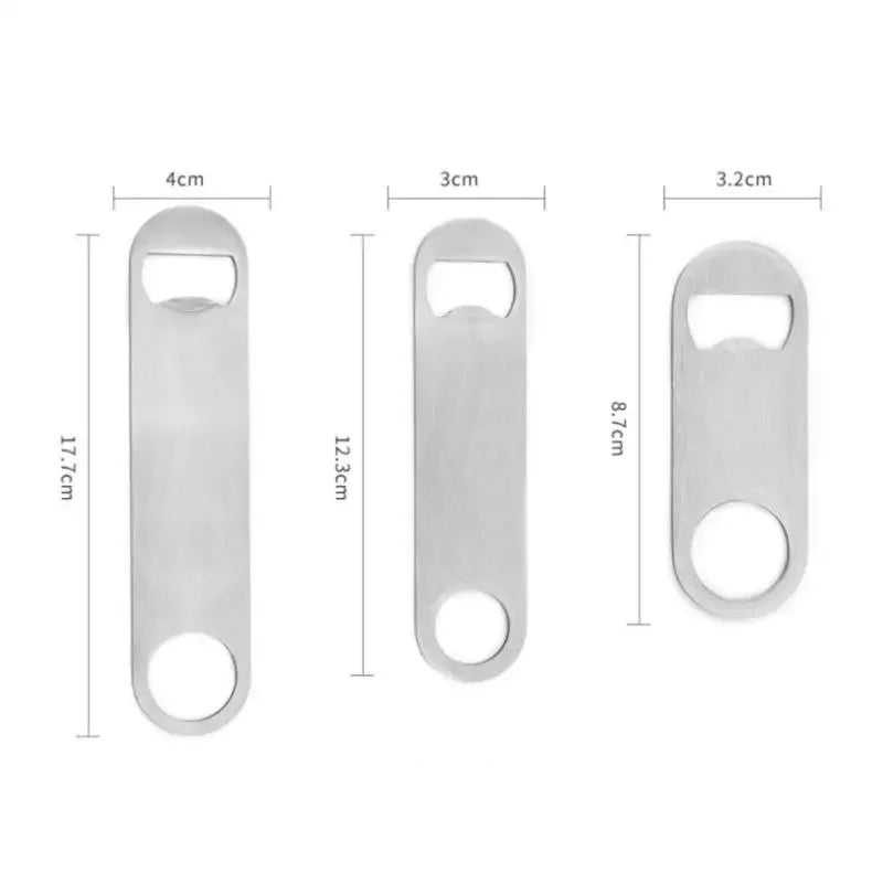 Mini Stainless Steel Flat Bottle Opener – Pocket Beer Cap Bottle Opener Peaceful Pleasures Health and Wellness