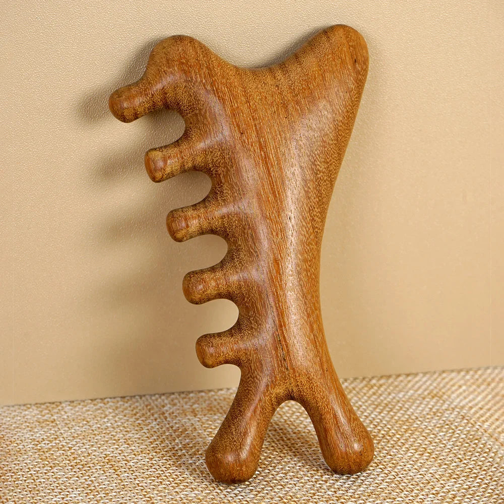 Wooden Wide Tooth Scalp Massage Comb for Hair Detangling