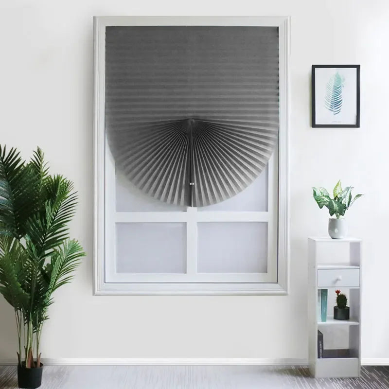 Self-Adhesive Pleated Blinds | No-Drill Folding Window Shades