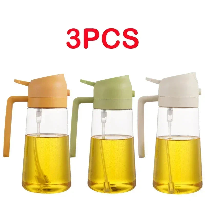 500ml Oil Spray Bottle for Kitchen, Air Fryer, BBQ & Camping