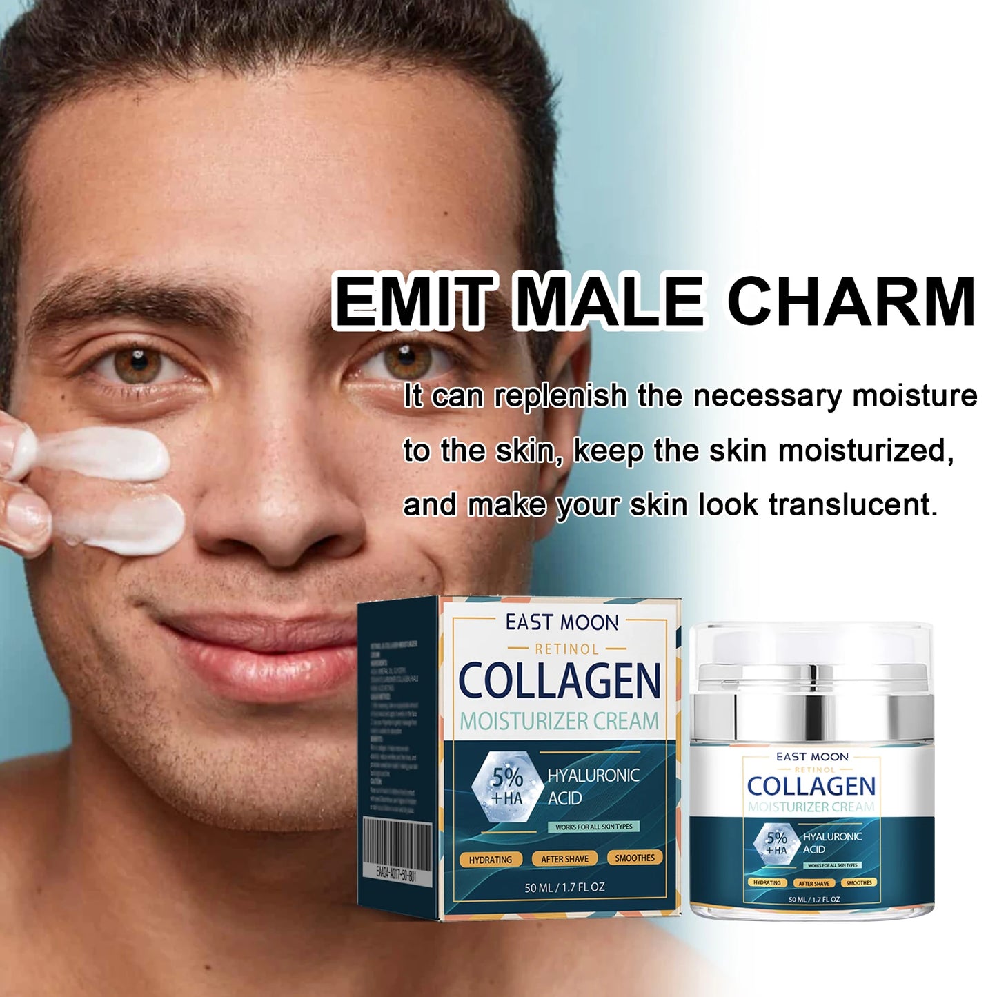 Men's Retinol Collagen Firming Face Cream – 1.7oz Moisturizer