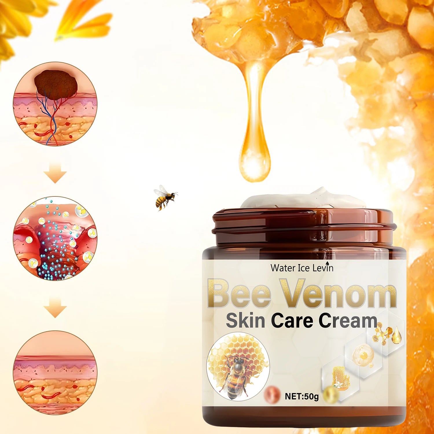 Bee Venom Face Cream – Firming, Anti-Aging & Moisturizer Anti-Aging Face Cream Peaceful Pleasures Health and Wellness