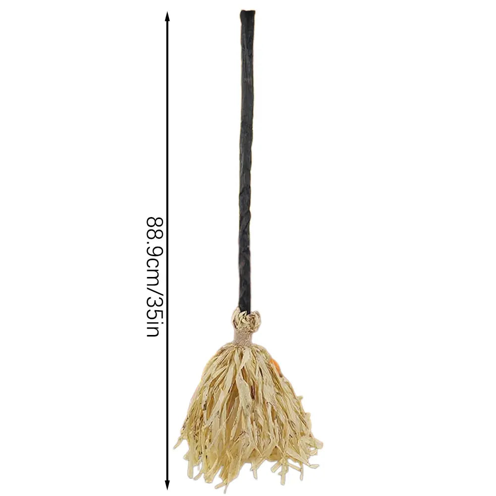 Floating Witch's Brooms Bendable Witches Brooms For Halloween Decor Animated Lights Up Moving Broomstick With Spookys Sounds Peaceful Pleasures Health and Wellness