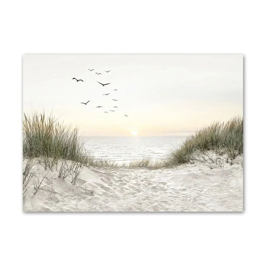 1pc frameless Canvas Painting Simple Wall Art Nature Green Leaf Landscape Poster Oil Painting Posters Prints Home Bedroom Liv Peaceful Pleasures Health and Wellness CJ51505 30x40cm Unframed