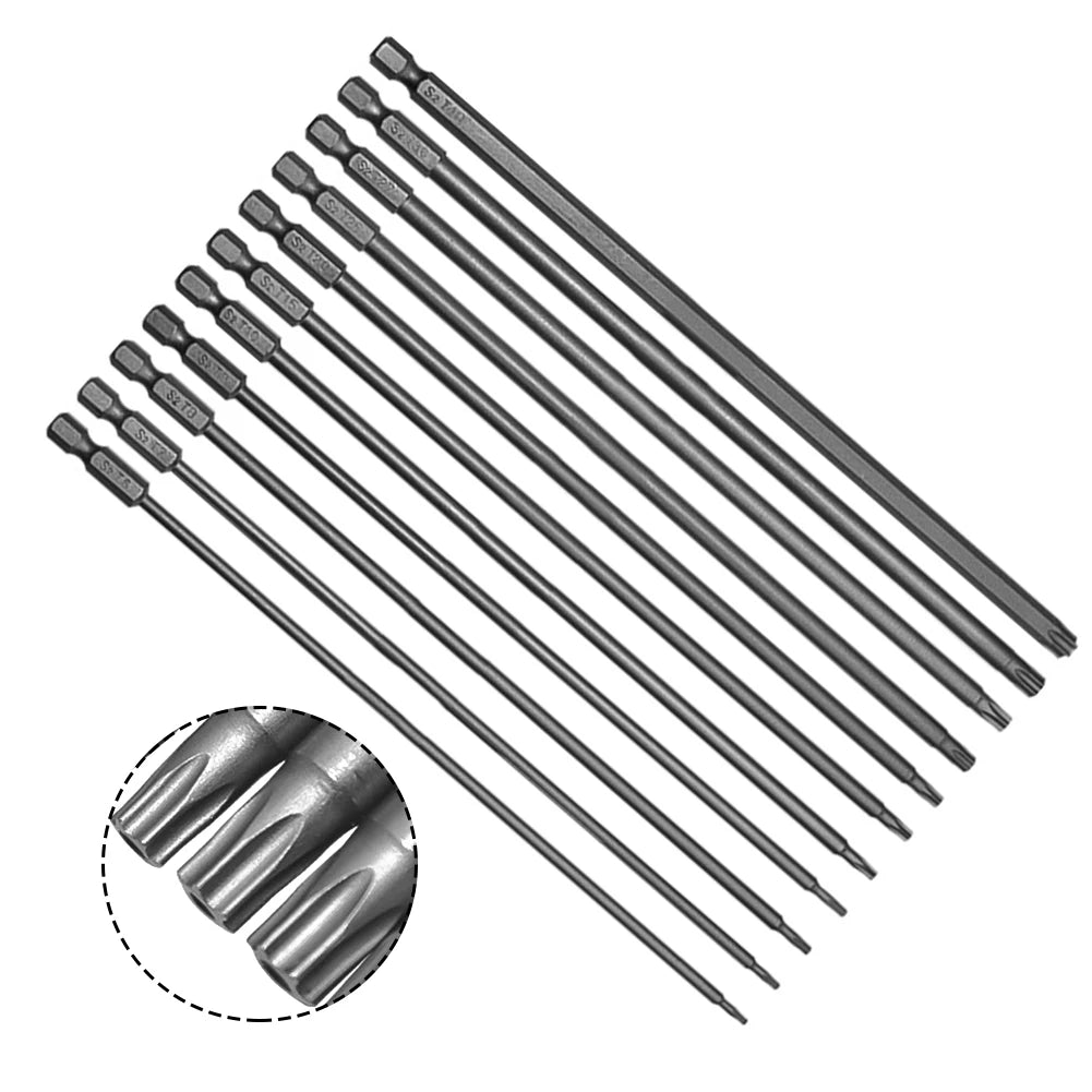 Torx Screwdriver Bit Magnetic Hole Hex Shank Electric Drill Hand