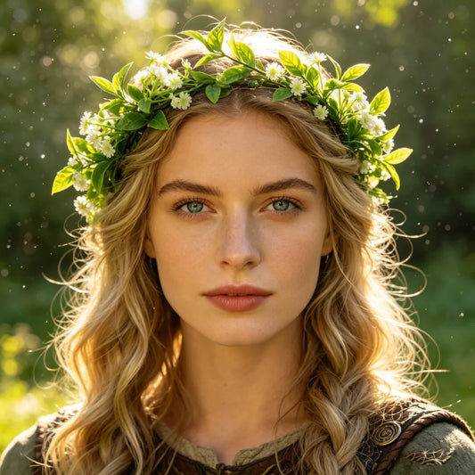 Bohemian Wreath Imitation Flower Hairband Women Fashion Wedding Hair Peaceful Pleasures Health and Wellness