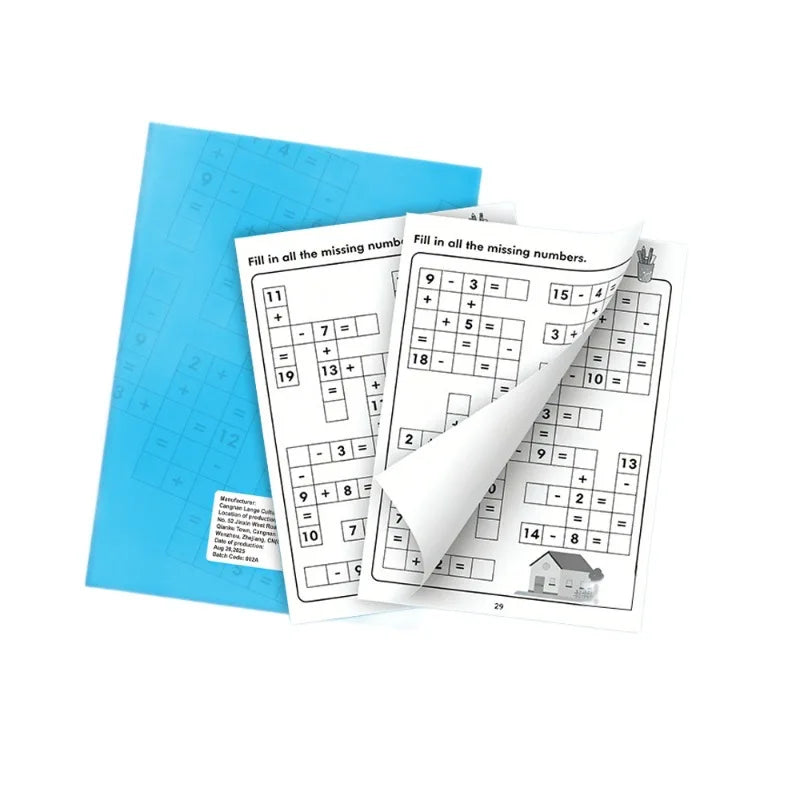 Children's Mental Math Number Fill-in Fun Addition Subtraction