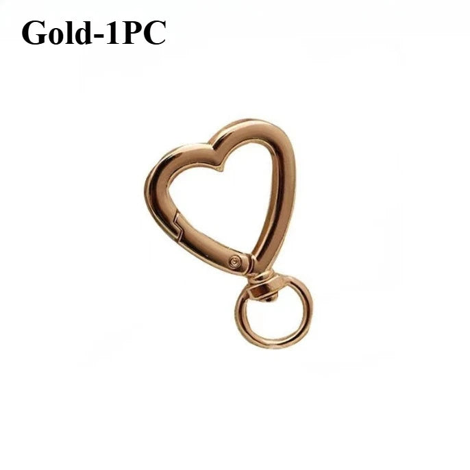Heart Lobster Claw Clasps – Zinc Alloy Trigger Snap Hooks DIY