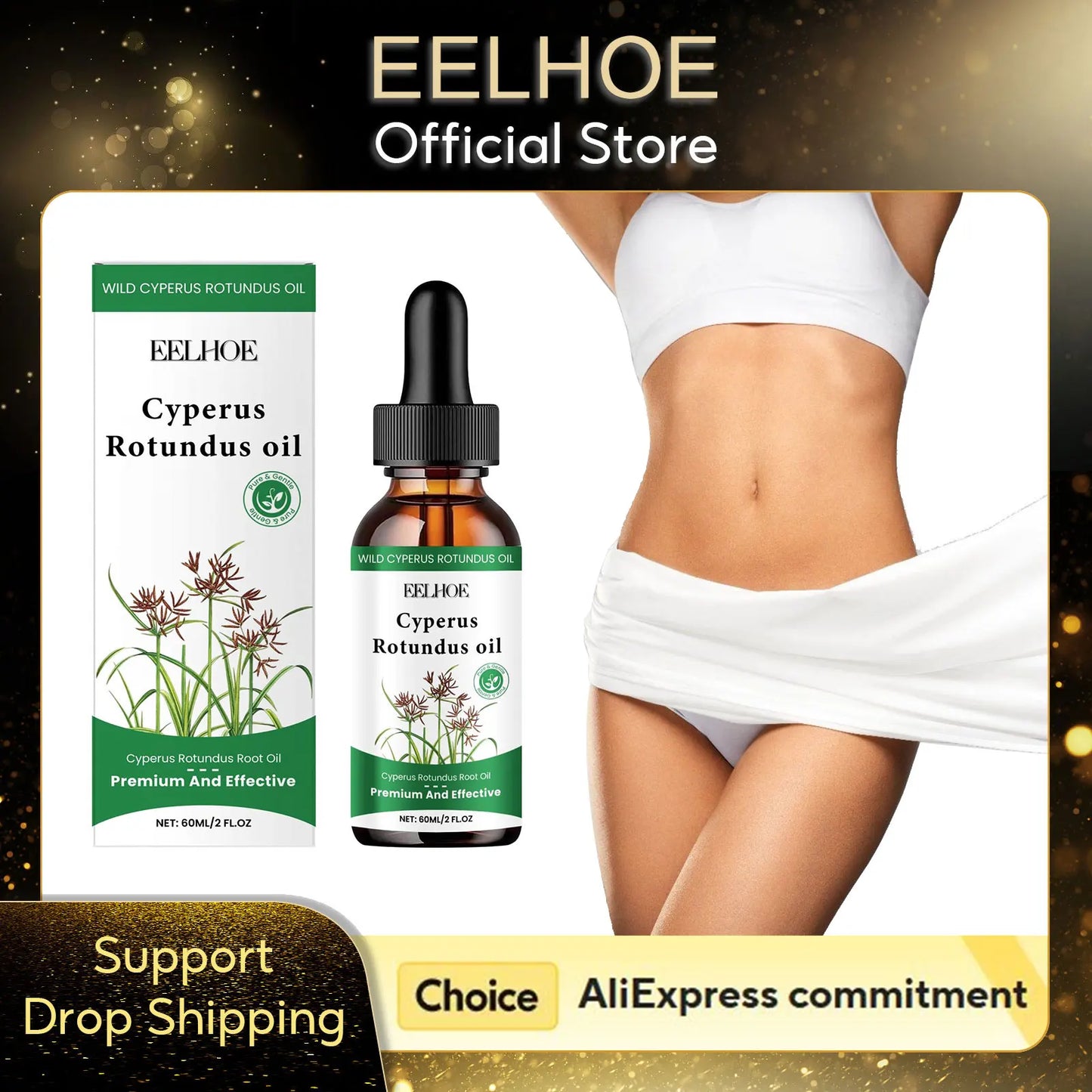 EELHOE Cyperus Rotundus Hair Inhibitor Oil 60ml | Skin Care