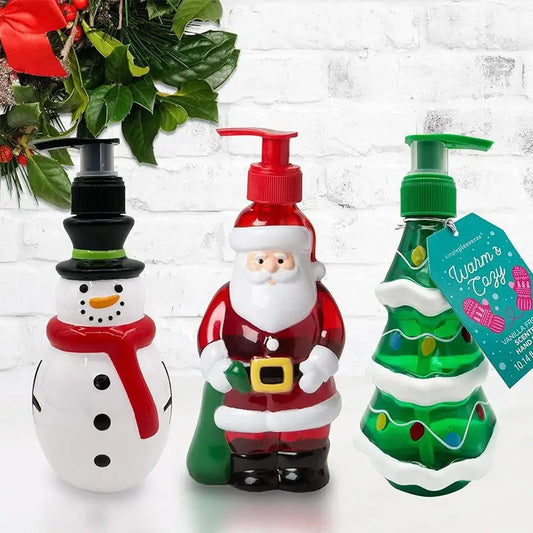 Gift Series for Christmas - 350ml Hand Dispensing Snowman Bottle for Household Use Peaceful Pleasures Health and Wellness