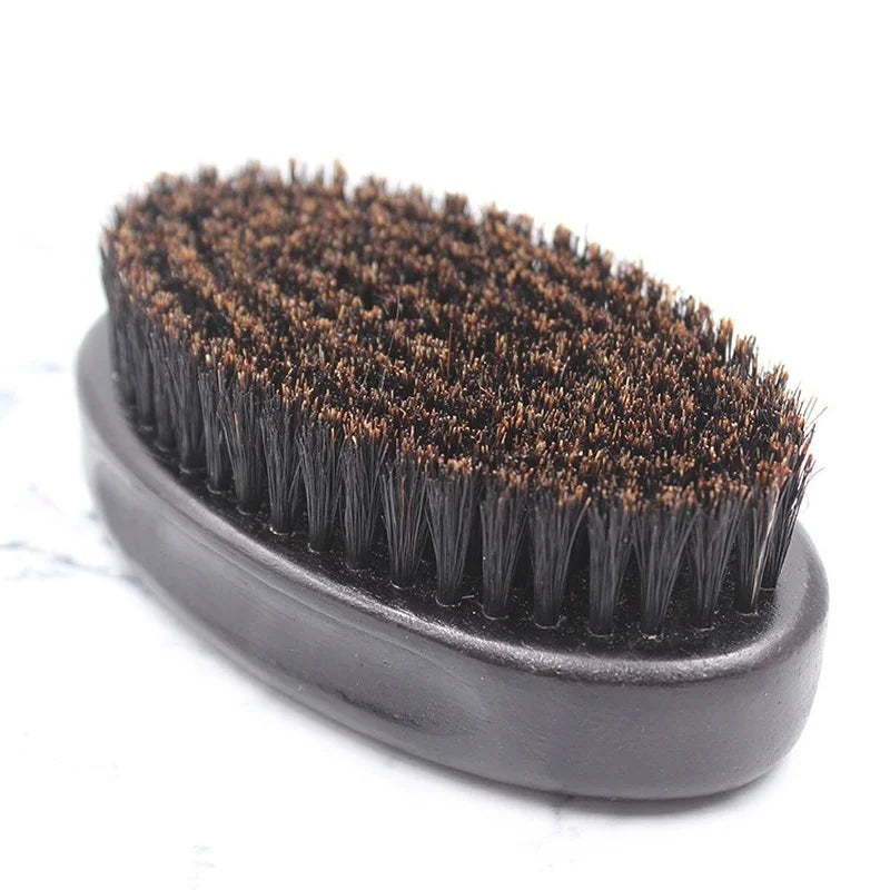 Men's Boar Bristle Beard Brush & Beech Wood Comb Set