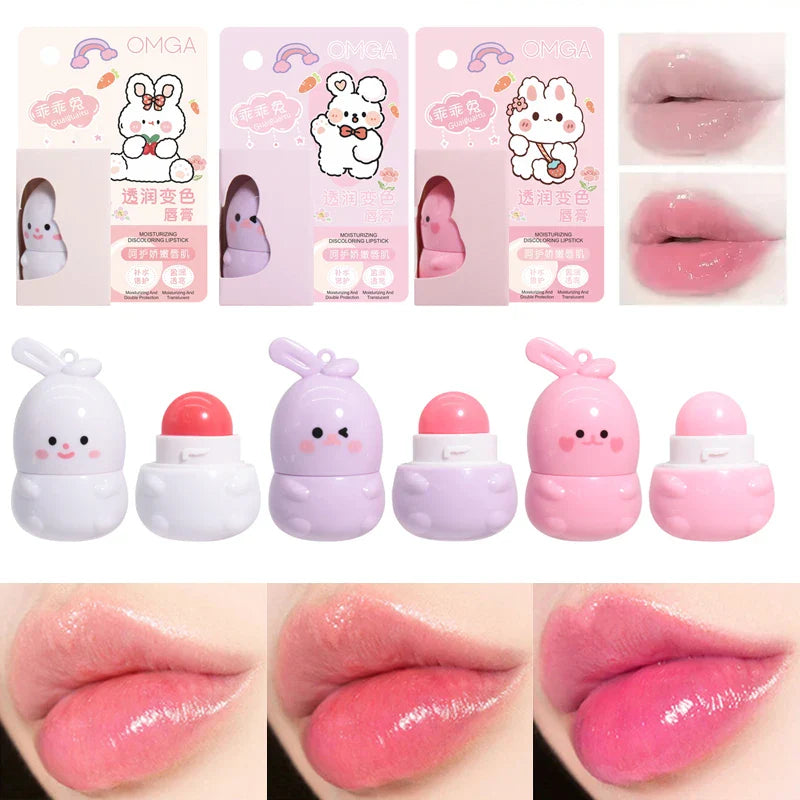 PEINIFEN Little Rabbit Moisturizing Lip Balm Set – 3 Pcs