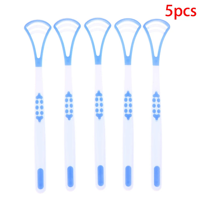 Y-Shape Food-Grade Silicone Tongue Scraper | 5 or 10 Pack