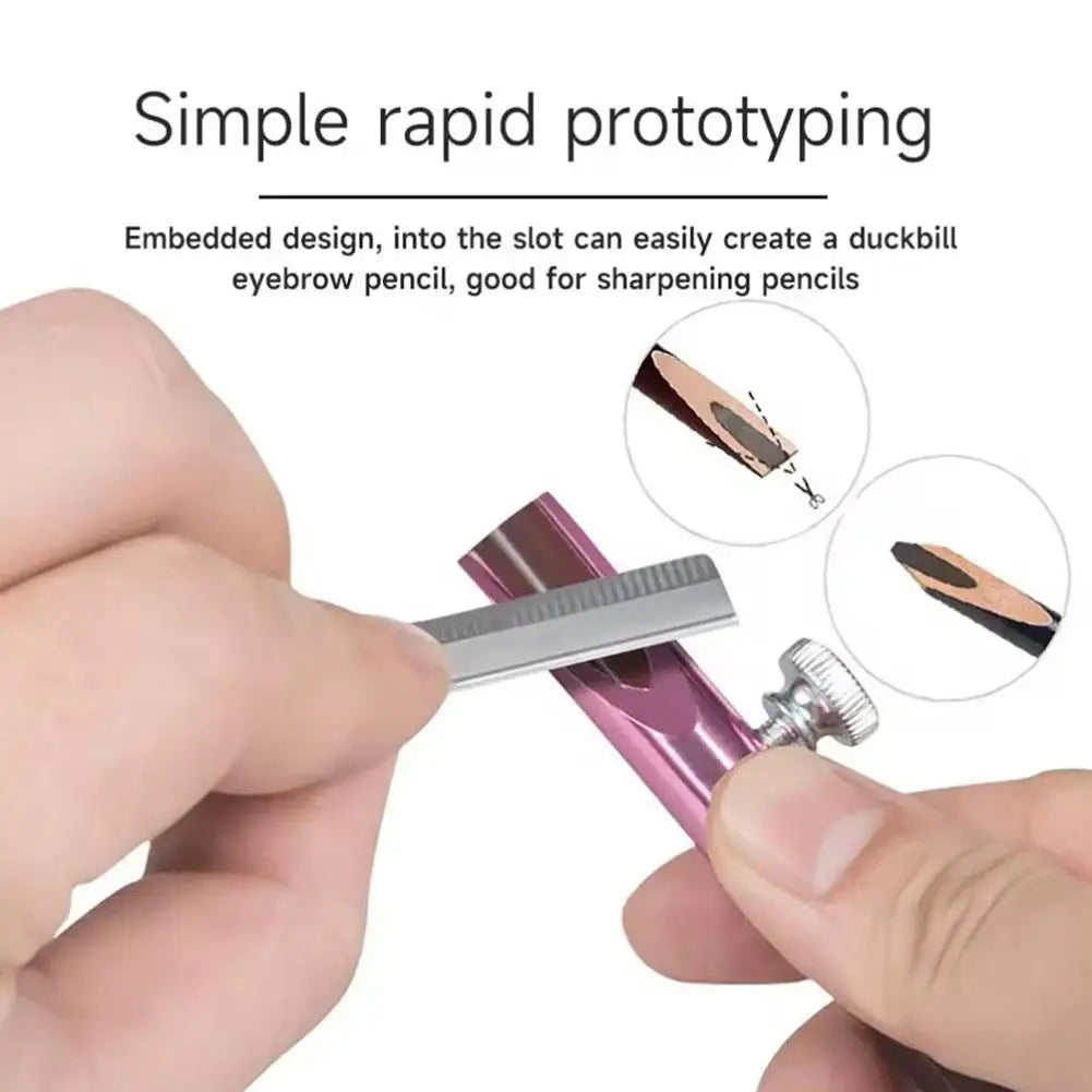 U-Shaped Eyebrow Pencil Sharpener Guide – Duck-Bill Brow Tool