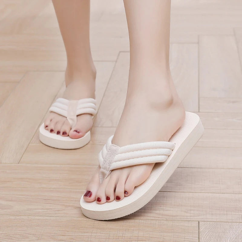Women's Summer Beach Flip Flops – Lightweight EVA Flat Sandals