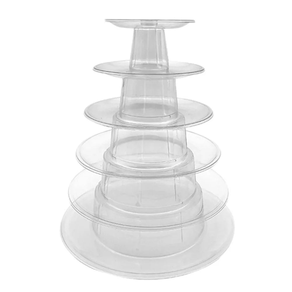 Transparent Tiered Cupcake & Macaron Display Stand | 4 & 6 Tier