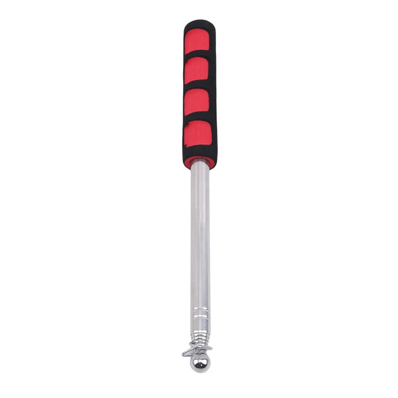 Extendable Flagpole Pointer Telescopic Banner Pole for School Teaching Tour Guide Multi purpose Windsock Guide Tool Peaceful Pleasures Health and Wellness Red 1.2m