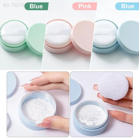 5g Refillable Loose Powder Jar with Puff & Sifter Lid Powder Jar Container Peaceful Pleasures Health and Wellness