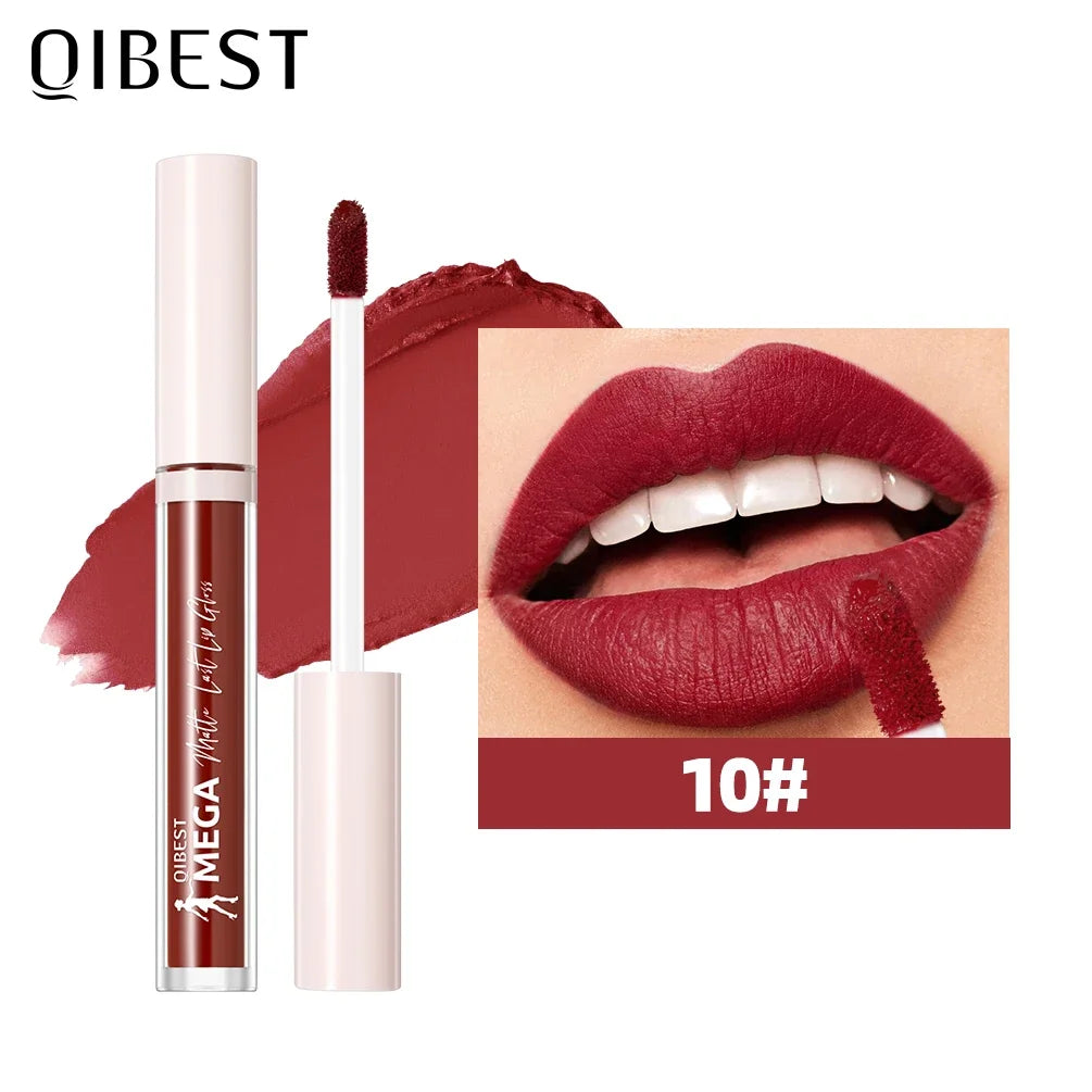 QIBEST 24-Shade Matte Liquid Lipstick | Waterproof Long-Lasting