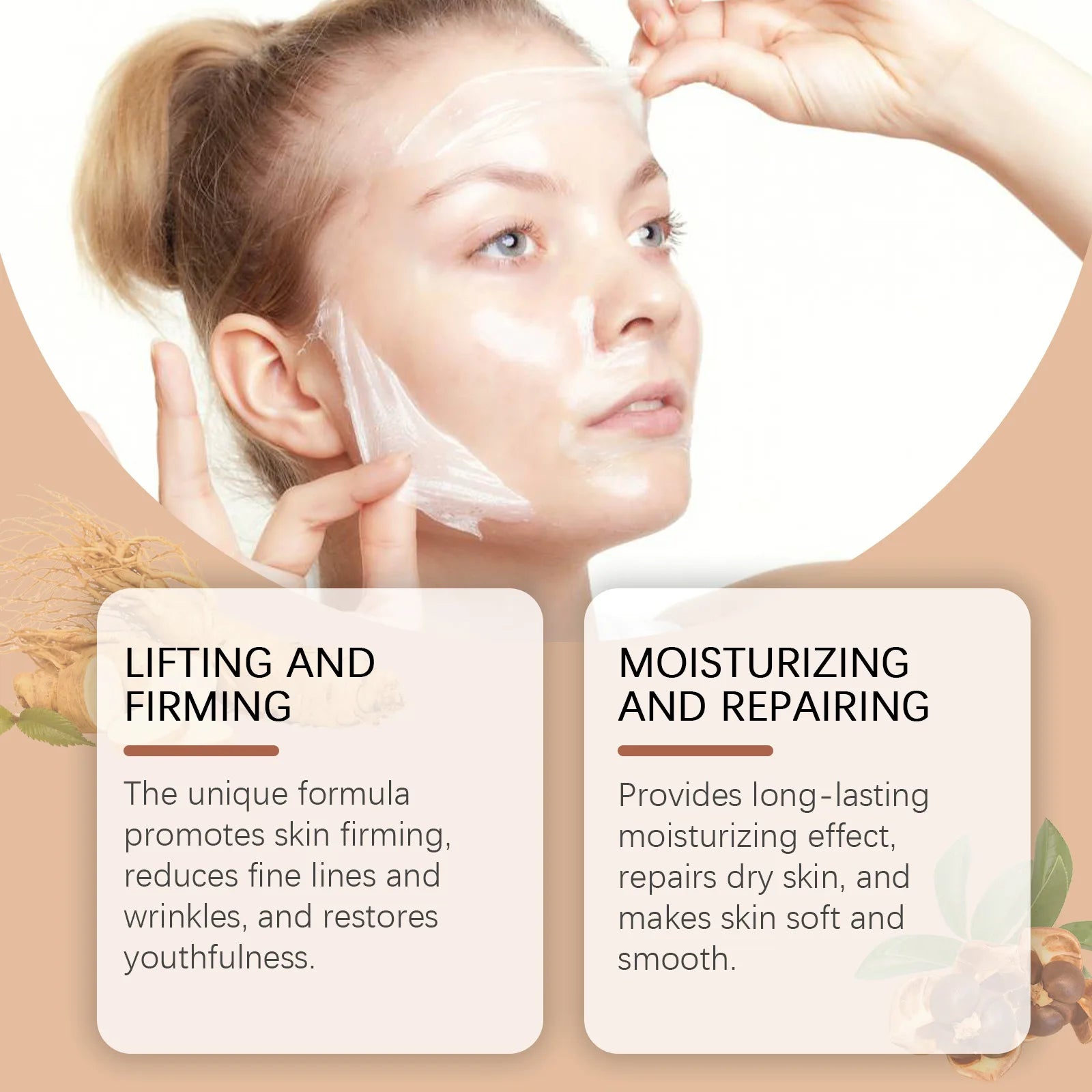 Collagen Peel off Facial Mask Remove Dead Skin Blackhead Gently Cleaning Pores Oil Control Firming Moisturizing Facial Masks Peaceful Pleasures Health and Wellness