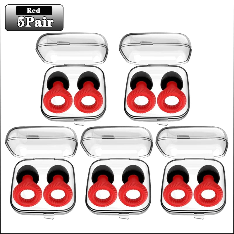 20 Pairs Silicone Noise Blocking Earplugs for Sleep & Study