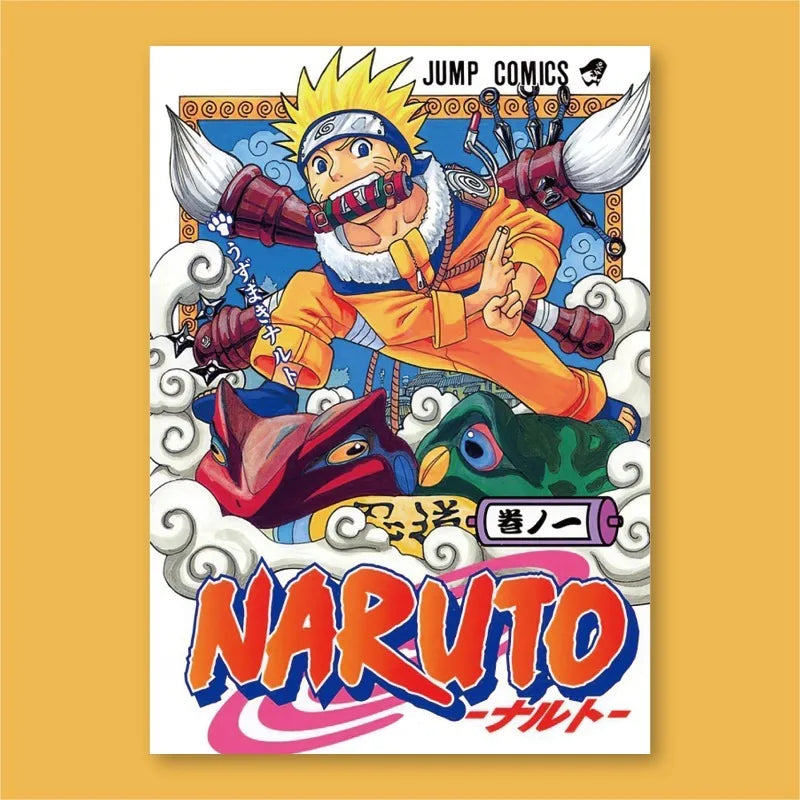 Frameless Naruto Manga Cover Bedroom Dormitory Esports Room Decoration Painting Frameless HD Wall Decoration Painting Peaceful Pleasures Health and Wellness SA-051-01 30x40cm