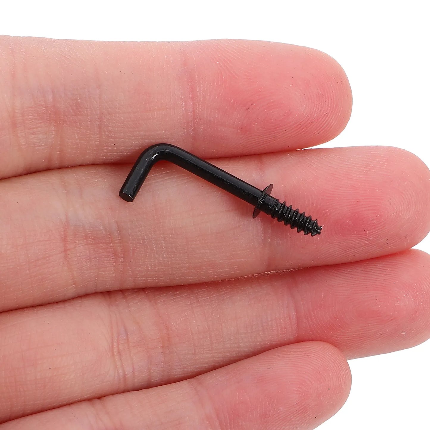 100Pcs Mini Right Angle Screw Hooks L Shape Self-Tapping Steel Hooks for Walls Decor Hanging Frames Artwork Jewelry Secure Peaceful Pleasures Health and Wellness