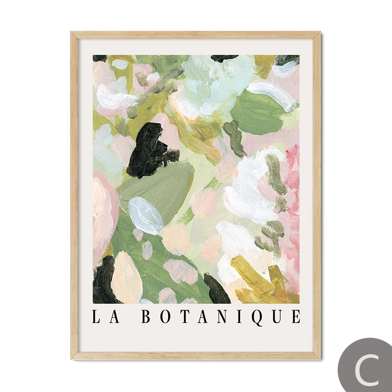 Bear Abstract Rainbow Boho Canvas Wall Art Print | Unframed