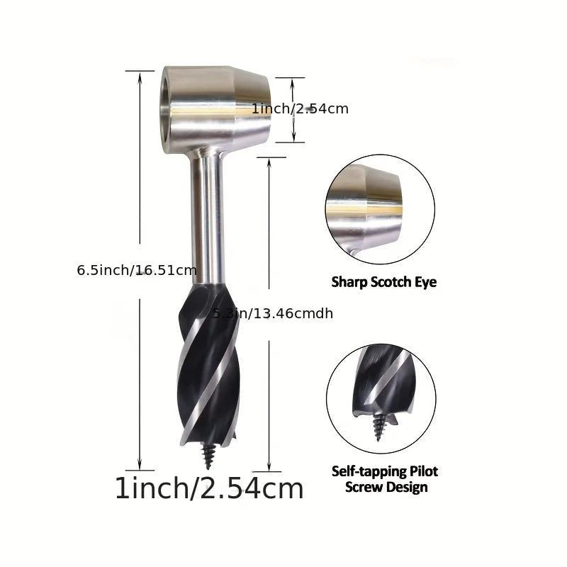 Survival Tools Bushcraft Hand Auger Scotch Eye Large Wood Pegs Drill