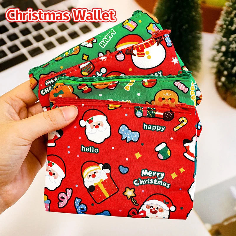 Mini Christmas Coin Purse – Cartoon Storage Bag | Kids Gift