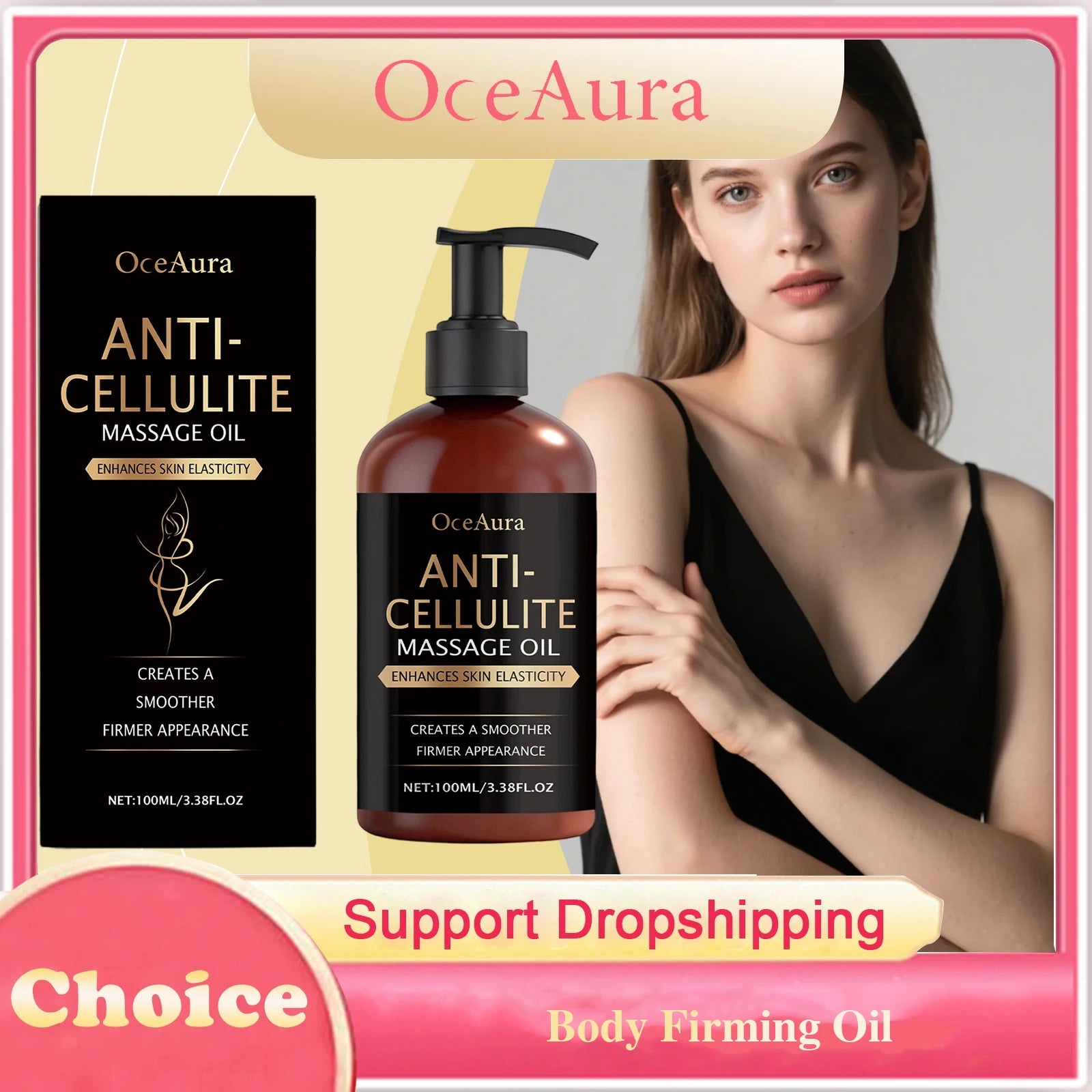 Body Firming Oil Anti Cellulite Improve Sagging Tightening Nourishing Dry Skin Brightening Body Hydrating Massage Essential Oil Peaceful Pleasures Health and Wellness