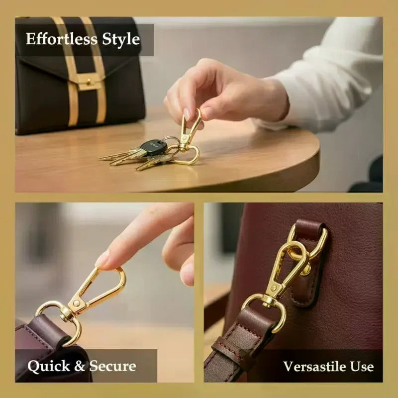 10Pcs Zinc Alloy Swivel Snap Hooks | DIY Bag & Keychain Hardware