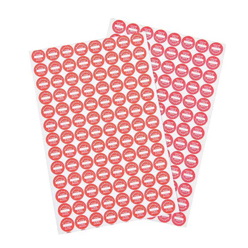 208-Pack VOID Warranty Seal Stickers – 10mm Fragile Labels