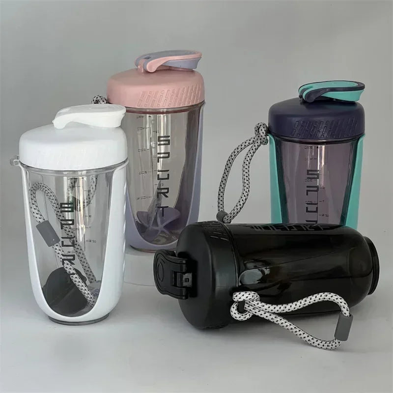 590ML Blender Shaker Bottle with Plastic Whisk Ball BPA Free Plastic Protein Shakes Leakproof for Powder Workout Gym Sport New Peaceful Pleasures Health and Wellness