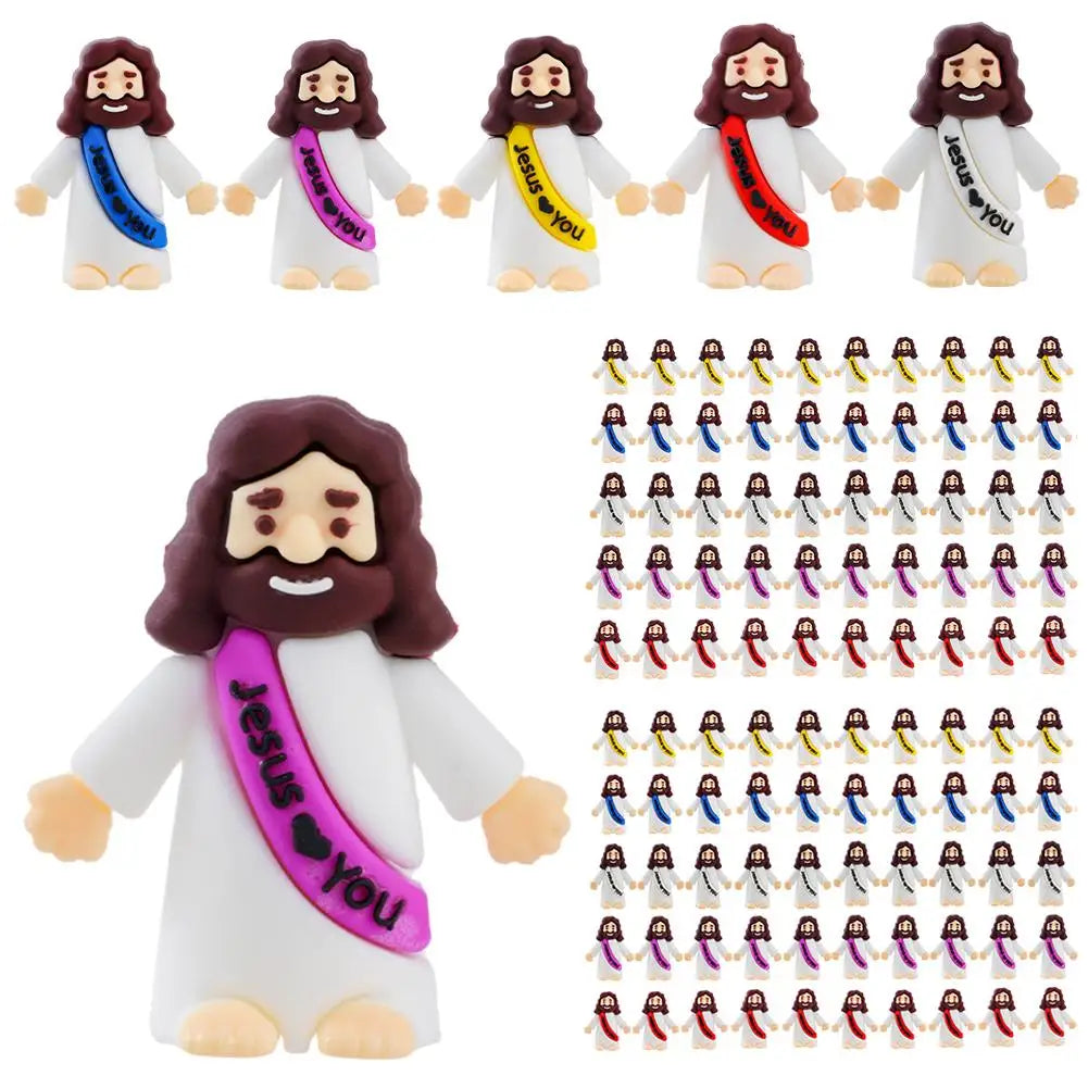 Easter Mini Jesus Figurines for Decorative Purposes Peaceful Pleasures Health and Wellness