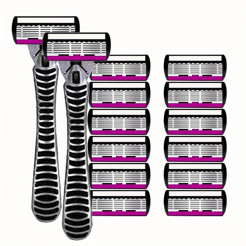 6-Layer Manual Safety Razor | Stainless Steel Reusable Blade